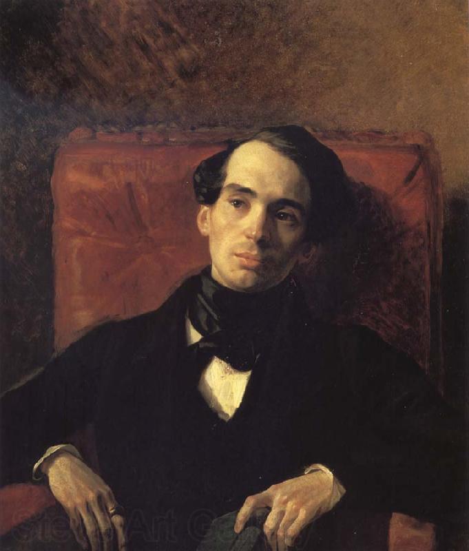 Karl Briullov Portrait of alexander strugovshchikov France oil painting art